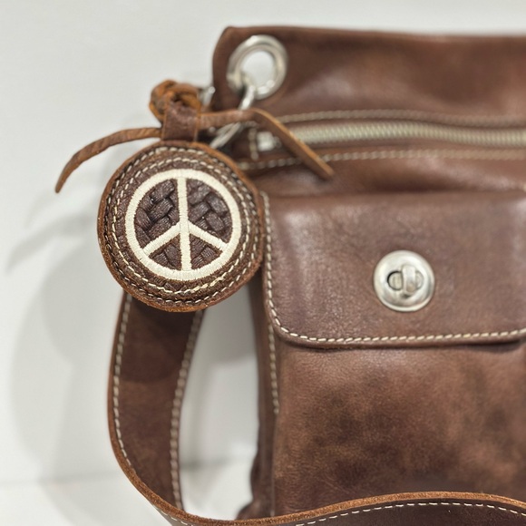 ROOTS CANADA LEATHER  CROSSBODY BAG - Picture 2 of 11